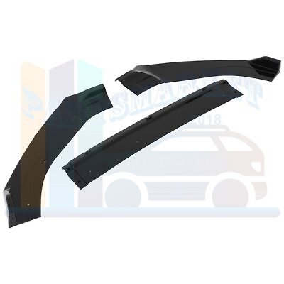 #ad For 14 20 Volkswagen Golf GTI MK7 Glossy Black PP Front Bumper Lip Spoiler $39.98