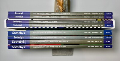 #ad Sotheby’s Auction Catalogs Lot of 8 Impressionist Modern Contemporary Art 2001 $95.99
