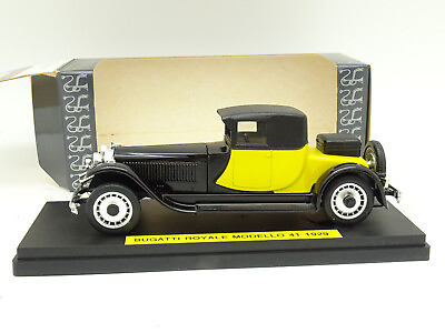 #ad Rio 1 43 Bugatti Royale T41 Coupé Yellow And Black 1929 $49.24
