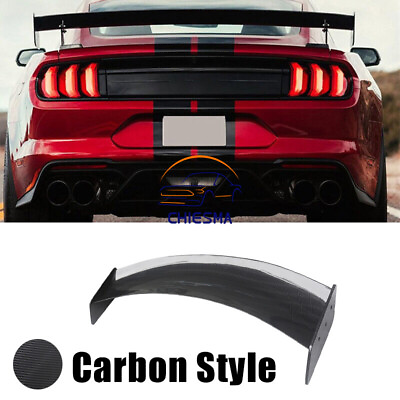 #ad CARBON STYLE FOR 2015 2023 FORD MUSTANG GT500 STYLE REAR TRUNK SPOILER WING $212.00