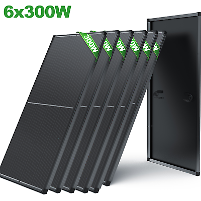 #ad 300W 600W 900W 1200W Watt Solar Panel Mono 12V Charging RV Camping Home Off Grid $393.39