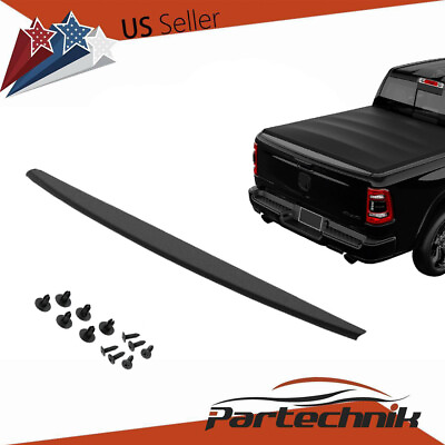 #ad For 2009 2018 Dodge Ram Tailgate Spoiler Top Protector Cover Molding Black $27.59