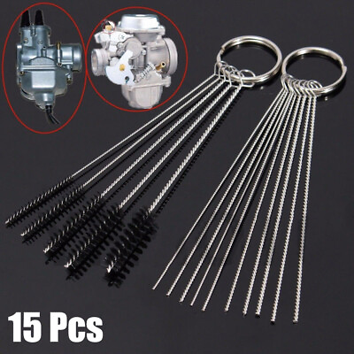 #ad Carburetor Cleaning Kit Needles Brushes Set For Motorcycle Carb Jet Clean Tool $5.58