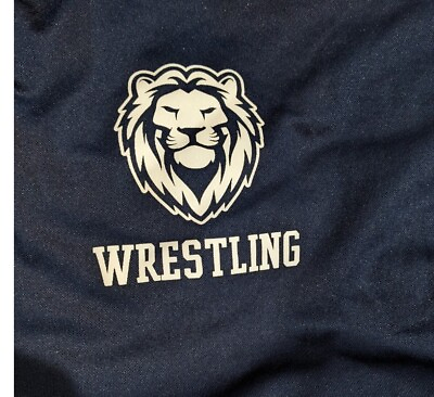 #ad New Lions Wrestling School Warm Up Bottom Mens Size M Medium Nike Lion Navy Blue $44.95