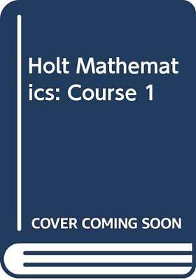#ad Holt Mathematics: Course 1 Solutions Key Paperback GOOD $7.24
