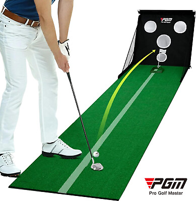 #ad PGM Golf Putting Mat MULTIPLE TARGET PRACTICE NET INDOOR AND OUTDOOR $84.90
