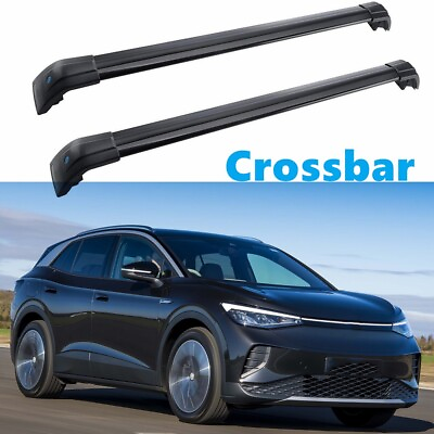 #ad Fits for VW ID.4 2021 2024 2Pcs Crossbar Roof Rail Rack roof bar Crossbar $149.00
