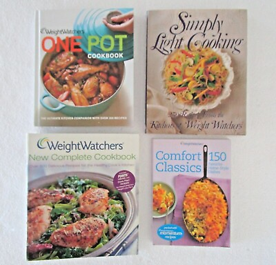 #ad Weight Watchers Cookbooks Lot of 4 Comfort Classics One Pot Simply Light More $12.96