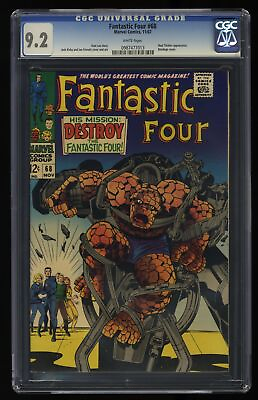 #ad Fantastic Four #68 CGC NM 9.2 Destroy the Fantastic Four Jack Kirby $199.00