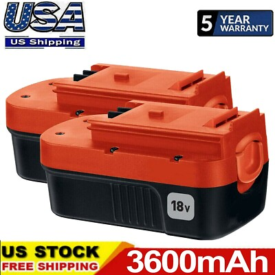 #ad 2 Pack 18V for Black and Decker HPB18 18 Volt 3.6Ah Battery HPB18 OPE 244760 00 $28.00