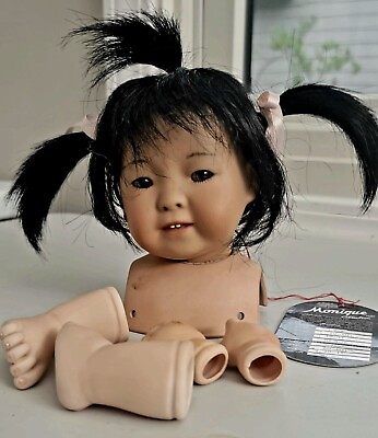 #ad PORCELAIN DOLL KIT Asian JDK #243 Kestner reproduction child; includes wig $85.00