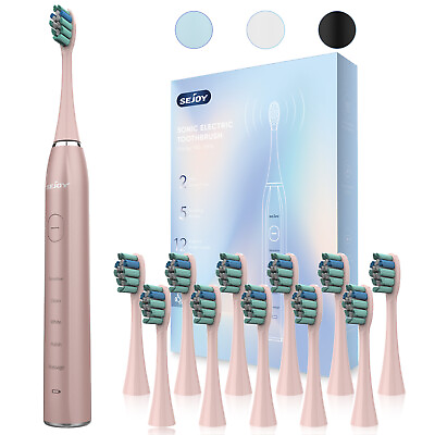 #ad Sonic Electric Toothbrush USB Rechargeable Power Toothbrush with 12 Brush Heads $14.49