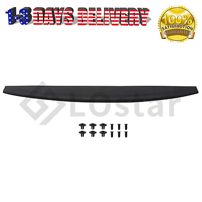 #ad For 2009 2018 Dodge Ram Tailgate Spoiler Top Protector Cover Molding Black ABS $35.99
