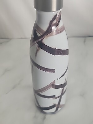 #ad S#x27;Well Insulated Beverage Bottle Stainless 17oz Black Ribbon Est 2010 #368310 $5.99