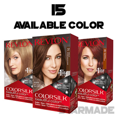 #ad REVLON COLORSILK Beautiful Color Permanent Hair Dye 3D GEL Bleach Selected Color $8.99