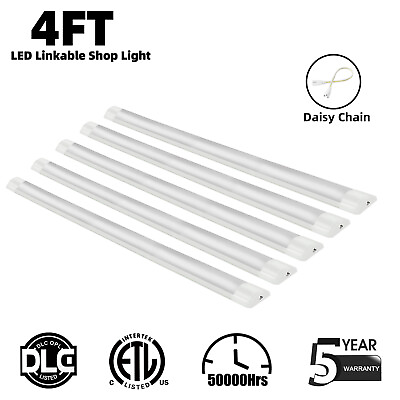 #ad 5 10 20 Pack LED Shop Lights LED Batten Lights Linear Utility Light Fixtures $86.49