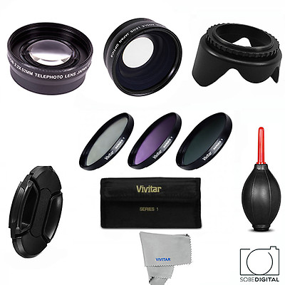#ad 58mm HD 3 LENS FILTER KIT FOR CANON EOS REBEL AND PENTAX DSLR CAMERAS $47.05