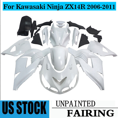 #ad ABS INJECTION Fairing Kit Bodywork Unpainted For Kawasaki Ninja ZX 14R 2006 2011 $242.25