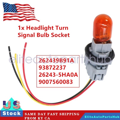 #ad fit NISSAN TOYOTA LEXUS 1PCS of headlight turn signal bulb socket wire harness $20.59
