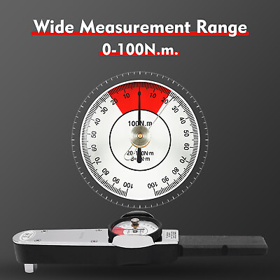 #ad Dial Indicator Torque Wrench Indicating Torquemeter 0 100n.m for torque testing $61.04