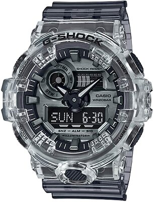 #ad Casio G Shock GA 700SK 1A Analog Digital Skeleton Semi Transparent Resin Watch $89.95