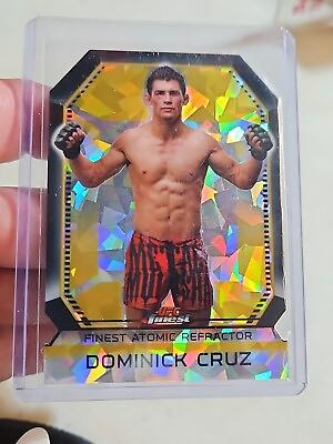 #ad Dominick Cruz Gold Atomic Refractor Card 2011 Topps UFC Finest MMA WEC Ice $12.00