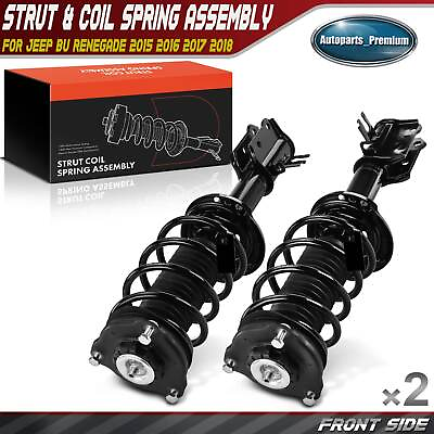 #ad 2x Front Suspension Strut amp; Coil Spring Assembly for Jeep BU Renegade 2015 2018 $173.99