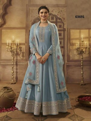 #ad Party Bollywood Designer Kameez Designer Indian Ethnic Salwar Anarkali Gown Suit $47.99