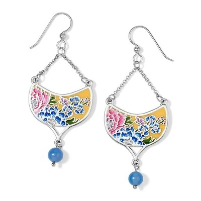 #ad Brighton Blossom Hill Garden french wire earrings yellow multi NWT $39.59