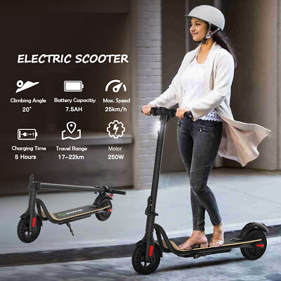 #ad FOLDING ELECTRIC SCOOTER 7.5AH BATTERY ADULT KICK E SCOOTER SAFE URBAN COMMUTER $229.00