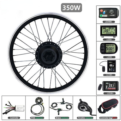 #ad 36V 350W Electric Bicycle Conversion Kit Rear Cassette Wheel Hub Motor Ebike Kit $578.00