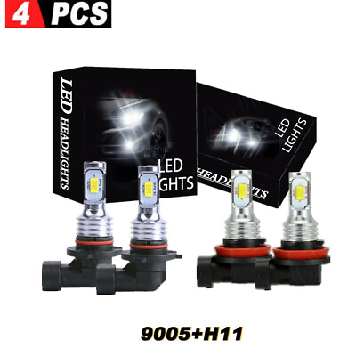 #ad 4Pcs For Chevrolet Tahoe 2007 2020 LED Headlight Bulbs Bright Super White Kit $24.99