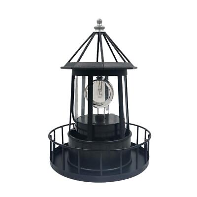 #ad Gezichta Led Solar Powered Lighthouse 360 Degree Rotating Lamp Ip65 Waterproof $32.29