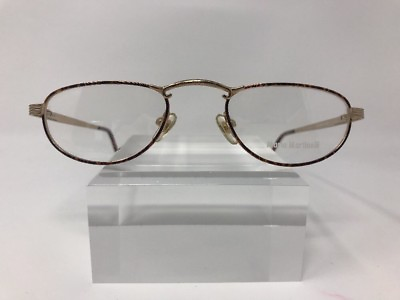 New Mario Martinelli Eyeglasses MM Better Half Gold Demi Amber 47 21 140 P888 $22.12
