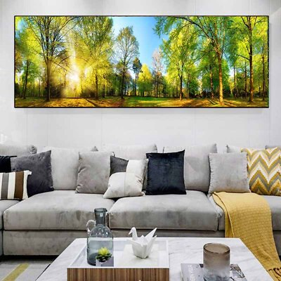 #ad Landscape Green Tree Canvas Painting Canvas Wall Art Home Decor Poster Print Art $27.99