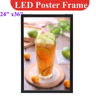 #ad 20W LED Backlit Movie Poster Art Picture Light Frame Advertising Display $79.00