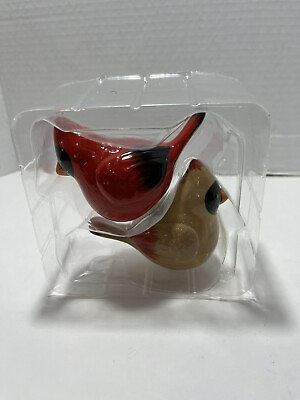 #ad New 2022 VIP Gift Hallmark Male and Female Cardinal Bird Salt and Pepper Shakers $15.99
