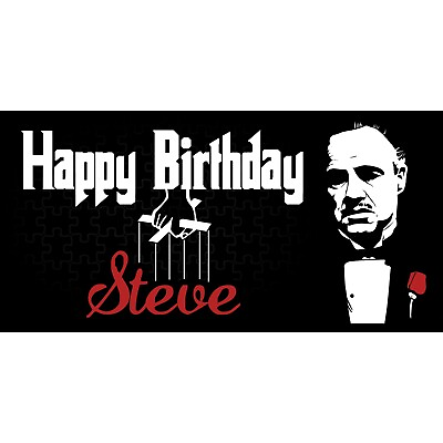 #ad Godfather Personalized Birthday Banner $18.00