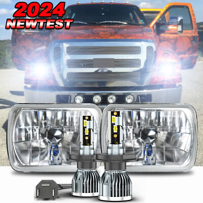 #ad Pair 7X6quot; 5x7quot; LED Headlight for Ford Super Duty Truck F550 F650 F750 F600 F700 $142.99