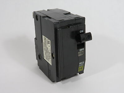 #ad Square D QO215 Circuit Breaker 15A 120 240V 2 Pole HACR DAMAGED LABEL USED $14.99