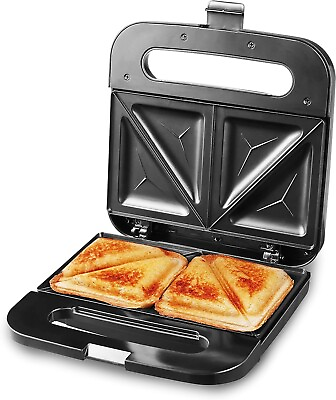#ad Elite Gourmet Stainless Steel Sandwich Panini Maker Grilled Cheese Machine $48.45