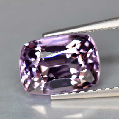 #ad 1.95Ct Cushion Great look Quality Gemstone Unheated Grayish Violet Spinel $75.99