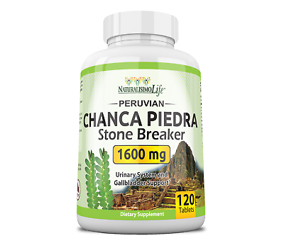 #ad Chanca Piedra 1600 mg 120 tablets Peruvian material Stone Breaker $18.99