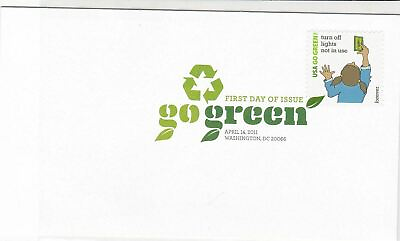 usa 2011 go green turn off lights not in use forever fdc stamps cover ref 19960 GBP 6.96