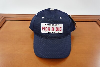 #ad Fish R Die Hat Cap Strap Back Mens Blue Mesh Adjustable OSFM Outdoorcap $8.48