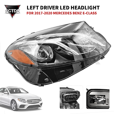 #ad LED Left Driver Sides Headlight For 2017 2018 2019 Mercedes Benz E class $424.99