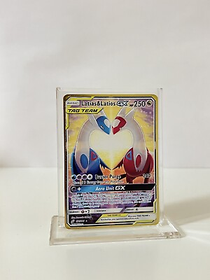 #ad Pokemon Latiasamp;Latios GX 170 181 METAL GOLD CARD Gift Display Fan Art $14.99