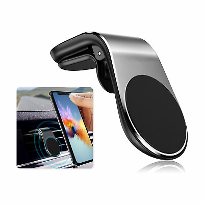 Universal Phone Holder Clip Car Air Vent Magnetic Bracket for Phone GPS Silver $9.18