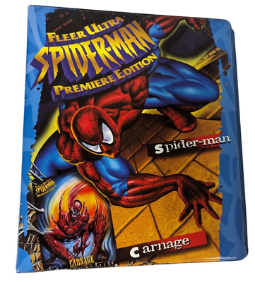 #ad VTG 90s Fleer Ultra Spiderman Premiere Edition 1995 3 Ring Binder ONLY NO CARDS $49.90