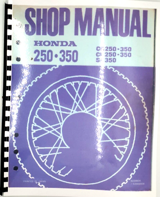 #ad Service Manual 68 74 Honda CB250 CB350 CL250 SL350 CL350 COMB BOUND $30.00